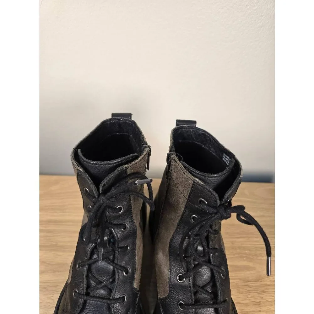 Born Malvin Black Leather Boots Men's Size 8